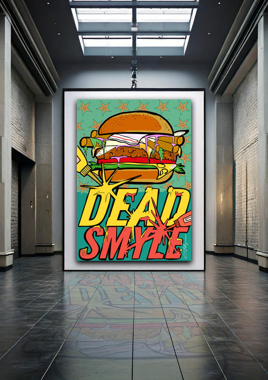 DEAD SMYLE - Works Burger Prynt - 40CM X 60CM