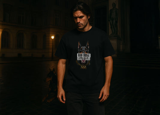 DEAD SMYLE - DOBERMAN BOX TEE - NERO