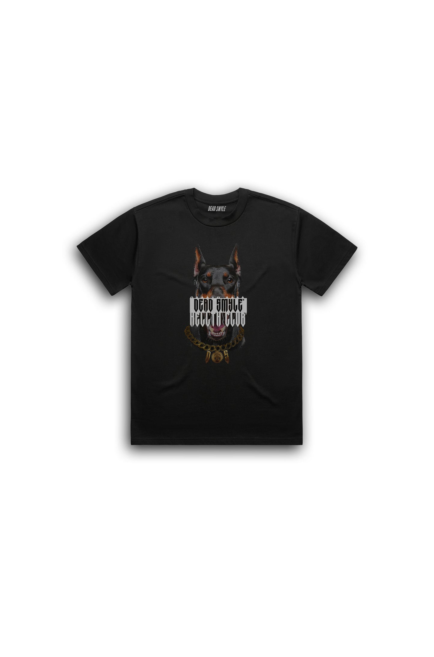 DEAD SMYLE - DOBERMAN BOX TEE - NERO