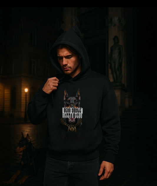 DEAD SMYLE - DOBERMAN BOX HOOD - NERO
