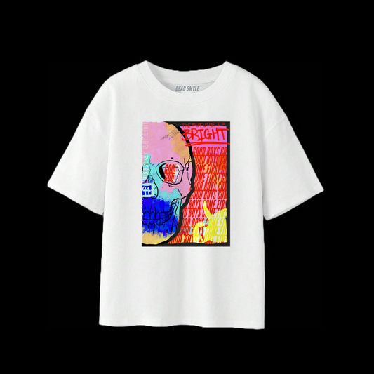 DEAD SMYLE - Morning Skull Box Tee - White